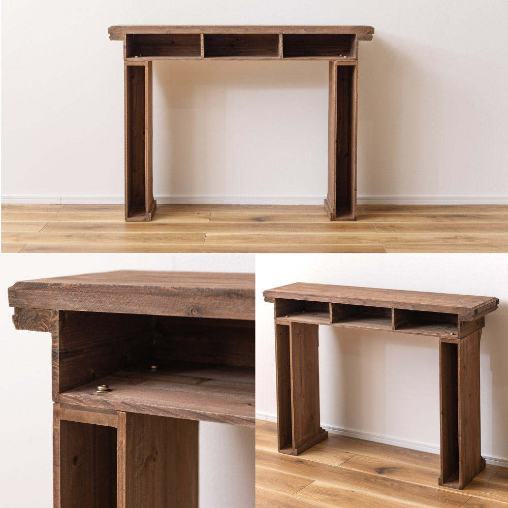 楽天市場】ウッドマントルピース 東谷 レトロ 机 デスク 北欧