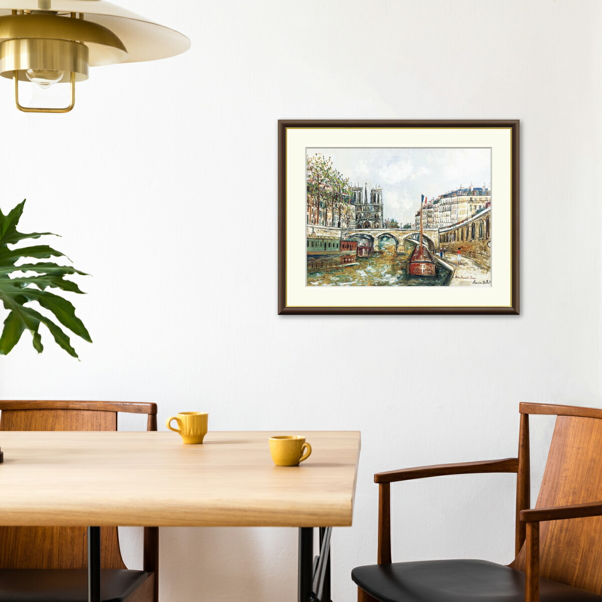 楽天市場】有名 画家 ユトリロ パリのノートルダムとセーヌ川 モーリス