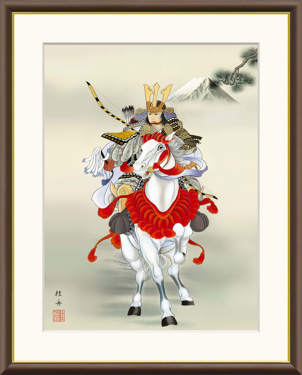 No.240フレーム付きキャンバスアート オシャレ絵画 馬の絵画 白馬 楽天