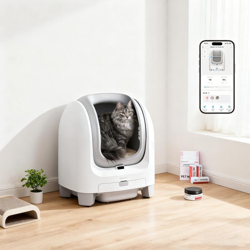 楽天市場】猫トイレ 自動トイレ HFunpet 猫用 消臭 静音 自動清掃 飛散