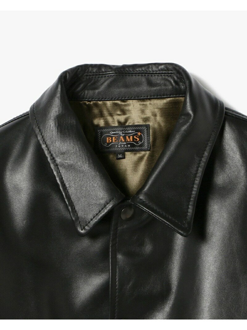 楽天市場】【百名品】BEAMS PLUS / ミリタリー レザー ブルゾン 25AW