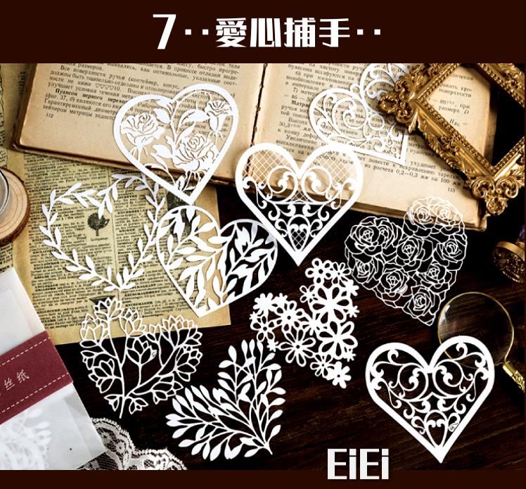 楽天市場】即日出荷 切り絵 レース ペーパー 大きめ 上品 ホワイト