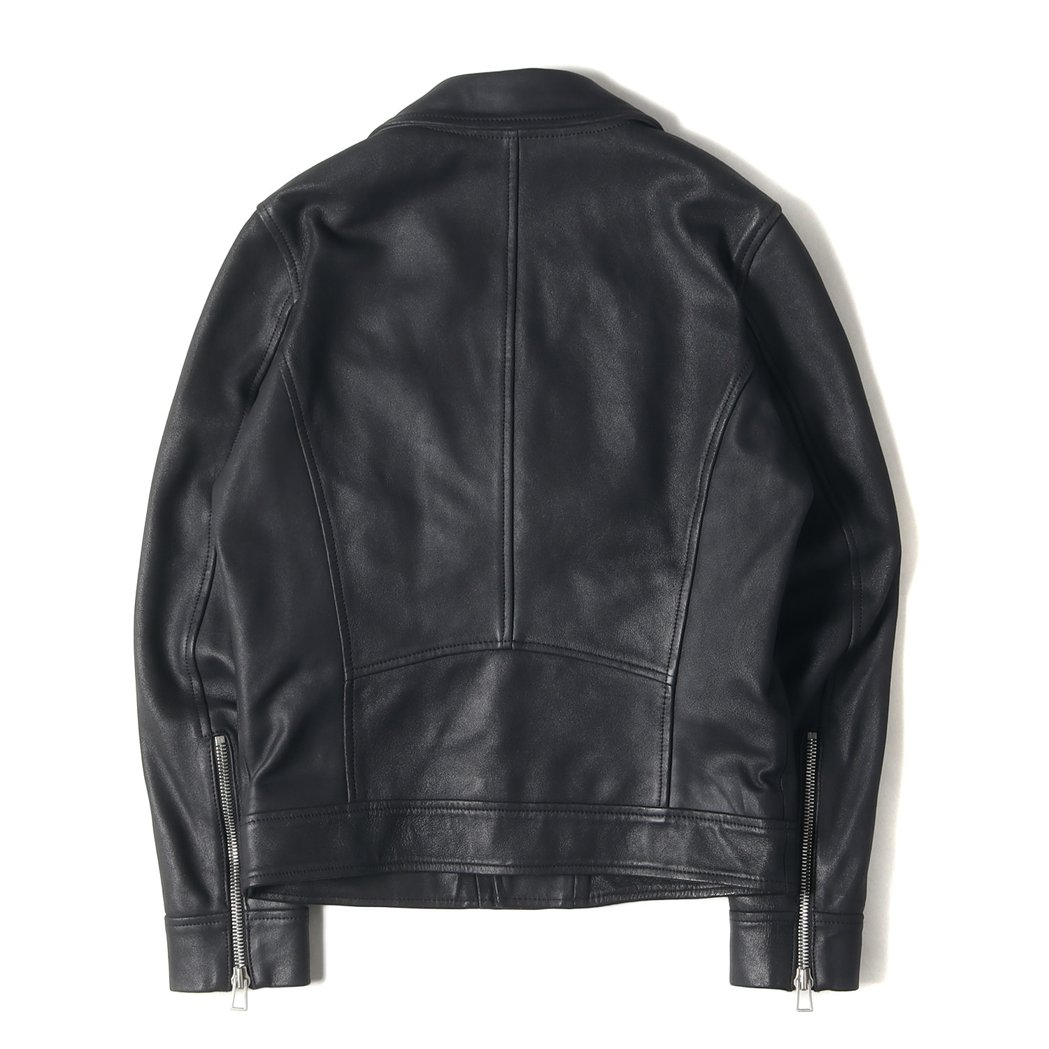 ショップ 希少 ポールスミス ムートンジャケット レザー ライダース