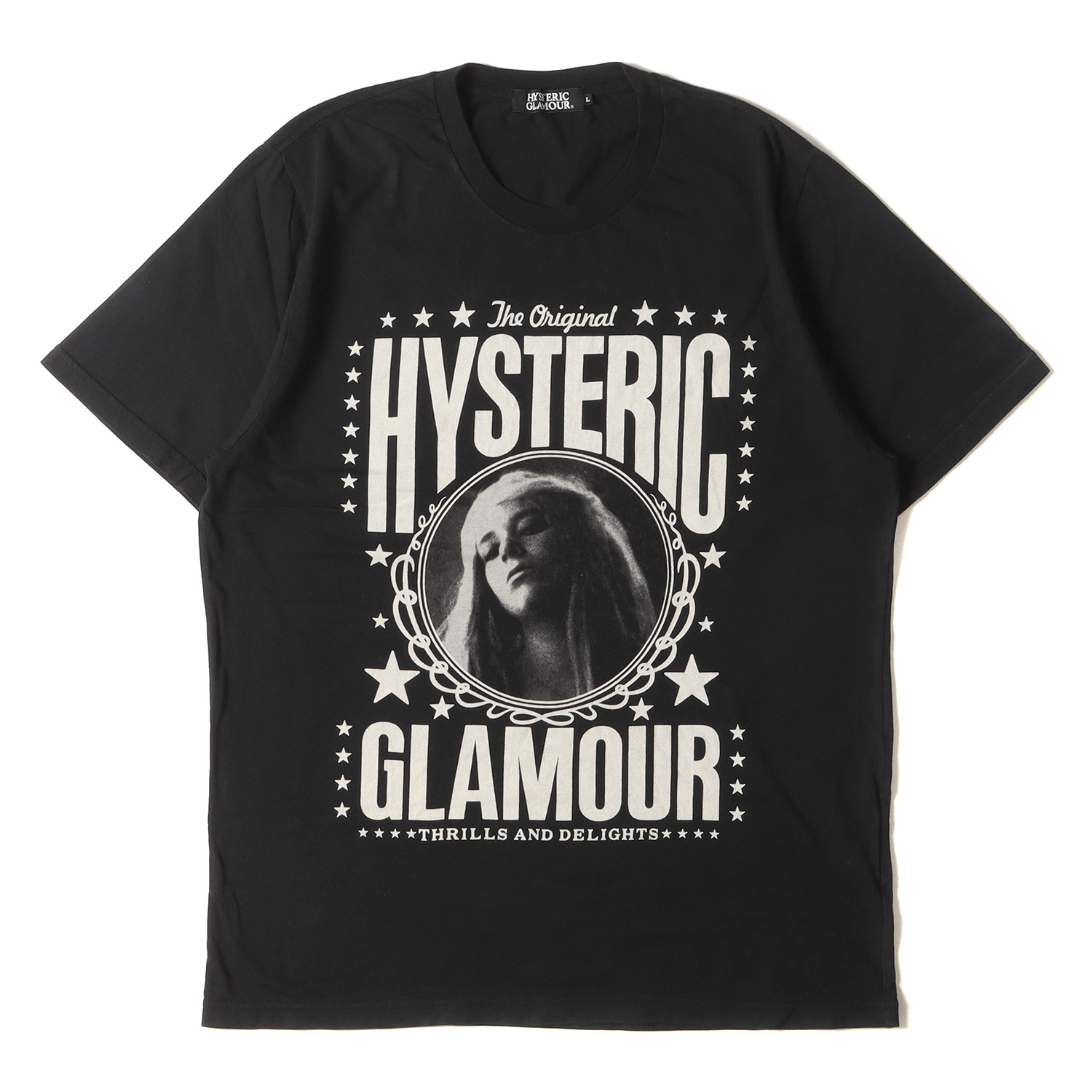 Lサイズ☆ロゴ×ガール☆ HYSTERIC GLAMOUR Tシャツ 【公式通販】