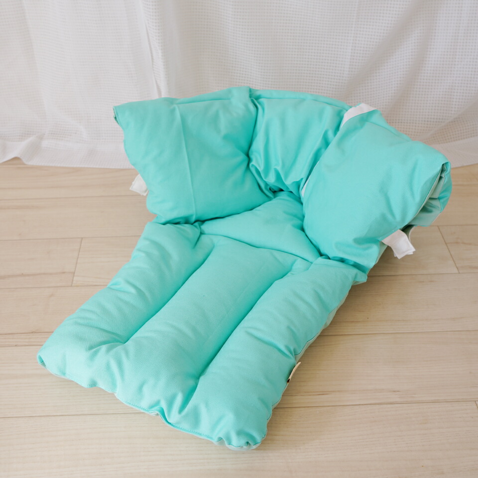 一体型】カートクッション☆ブルー あご乗せ コンフォーター カート