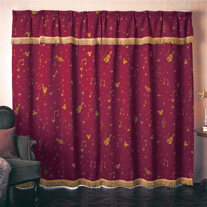 ミッキーマウスレビューカーテン