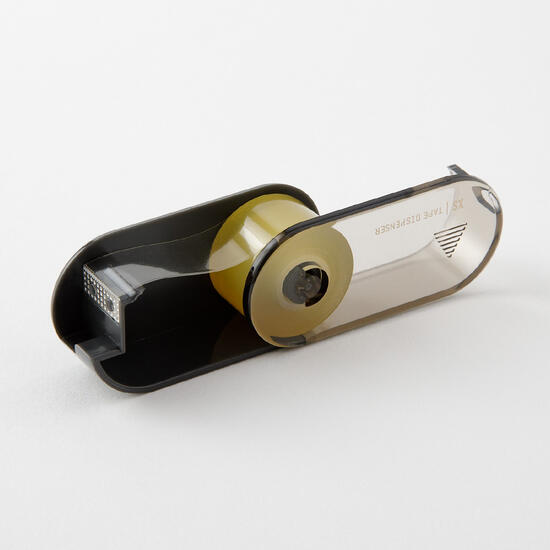 楽天市場】XS テープカッター 12mm幅×5m巻のセロハンテープ内蔵 TAPE