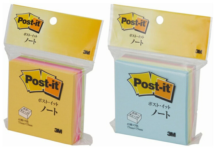 楽天市場】ポスト・イット ノート カラーキューブ 蛍光カラー5色(CN-33