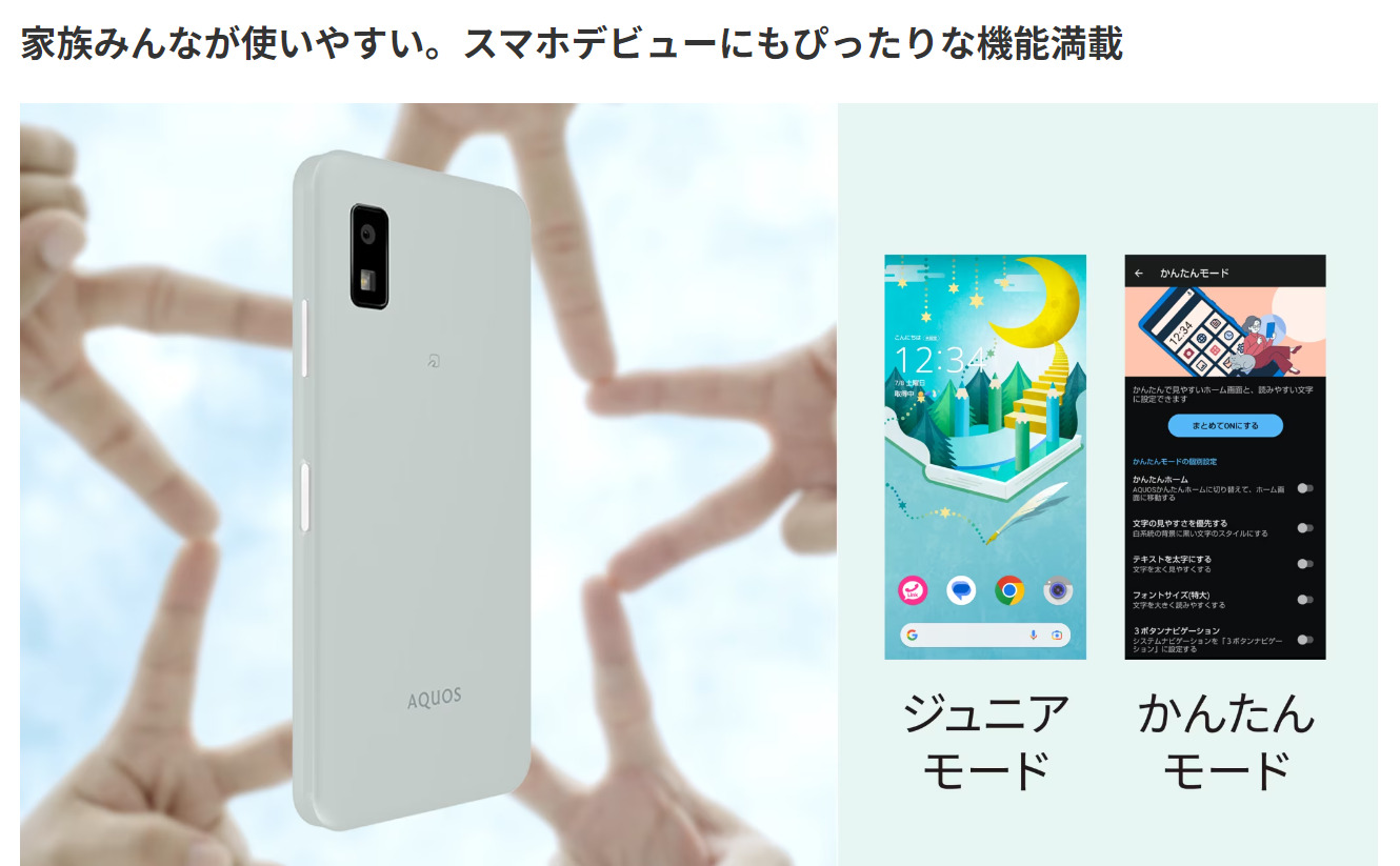 楽天市場】[新品未開封/SIMフリー] SHARP AQUOS wish3 SH-M25