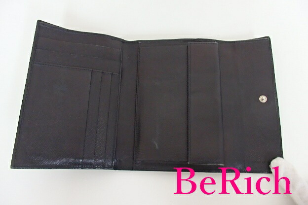 楽天市場】プラダ PRADA 三つ折り財布 M510A サフィアーノ レザー 黒