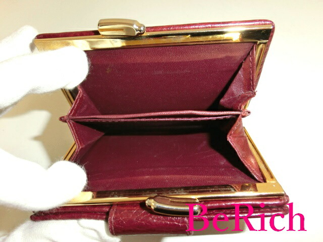 楽天市場】ジバンシィ GIVENCHY がま口 二つ折り財布 ボルドー レザー