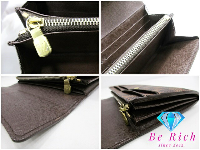 楽天市場】ルイ ヴィトン LOUIS VUITTON 二つ折り財布 長財布 ダミエ