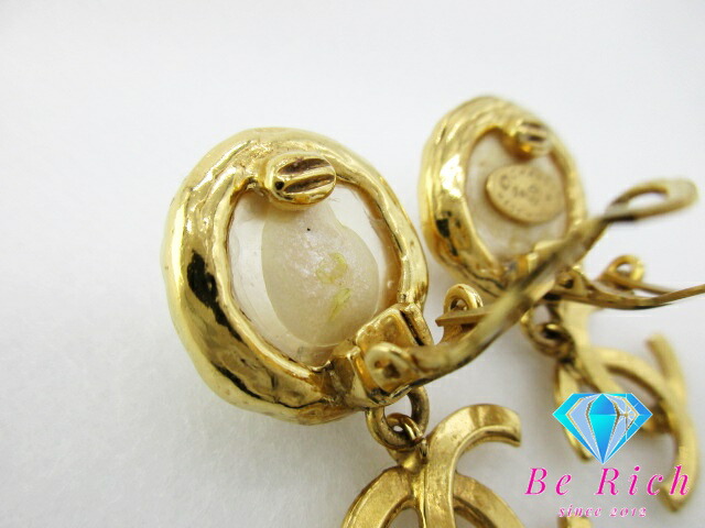 楽天市場】シャネル CHANEL フェイク パール ココマーク イヤリング