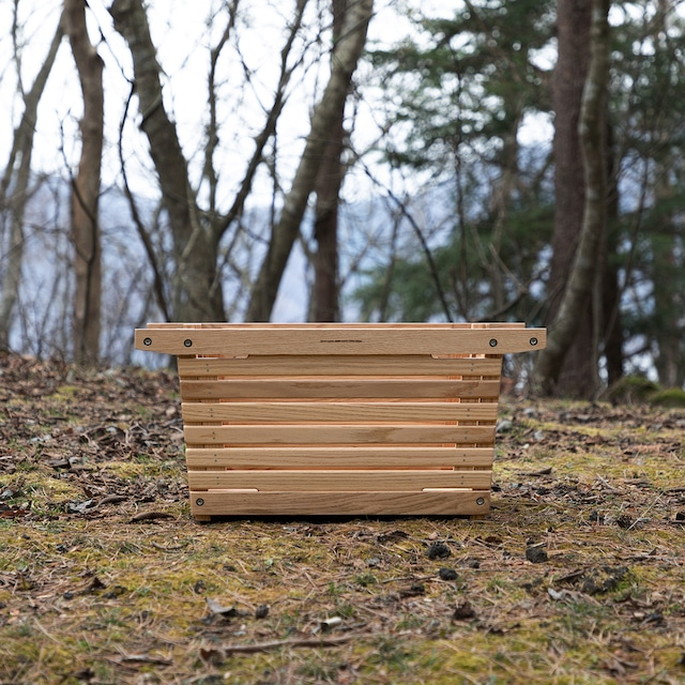 楽天市場】コンテナ IKIKI シェルフコンテナM オーク shelf containerM