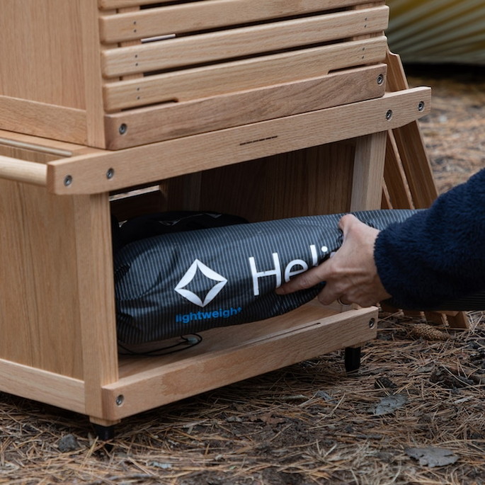 楽天市場】コンテナ IKIKI シェルフコンテナM オーク shelf containerM