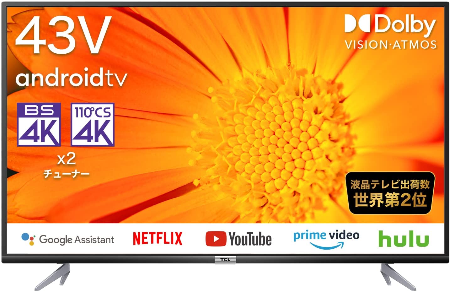 TCL 43インチ 液晶テレビ 2019年モデル TCL 43インチ 液晶テレビ 2019