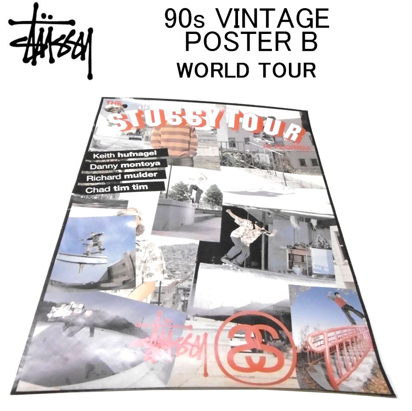 ステューシー ポスター STUSSY 90s VINTAGE POSTER F アートポスター
