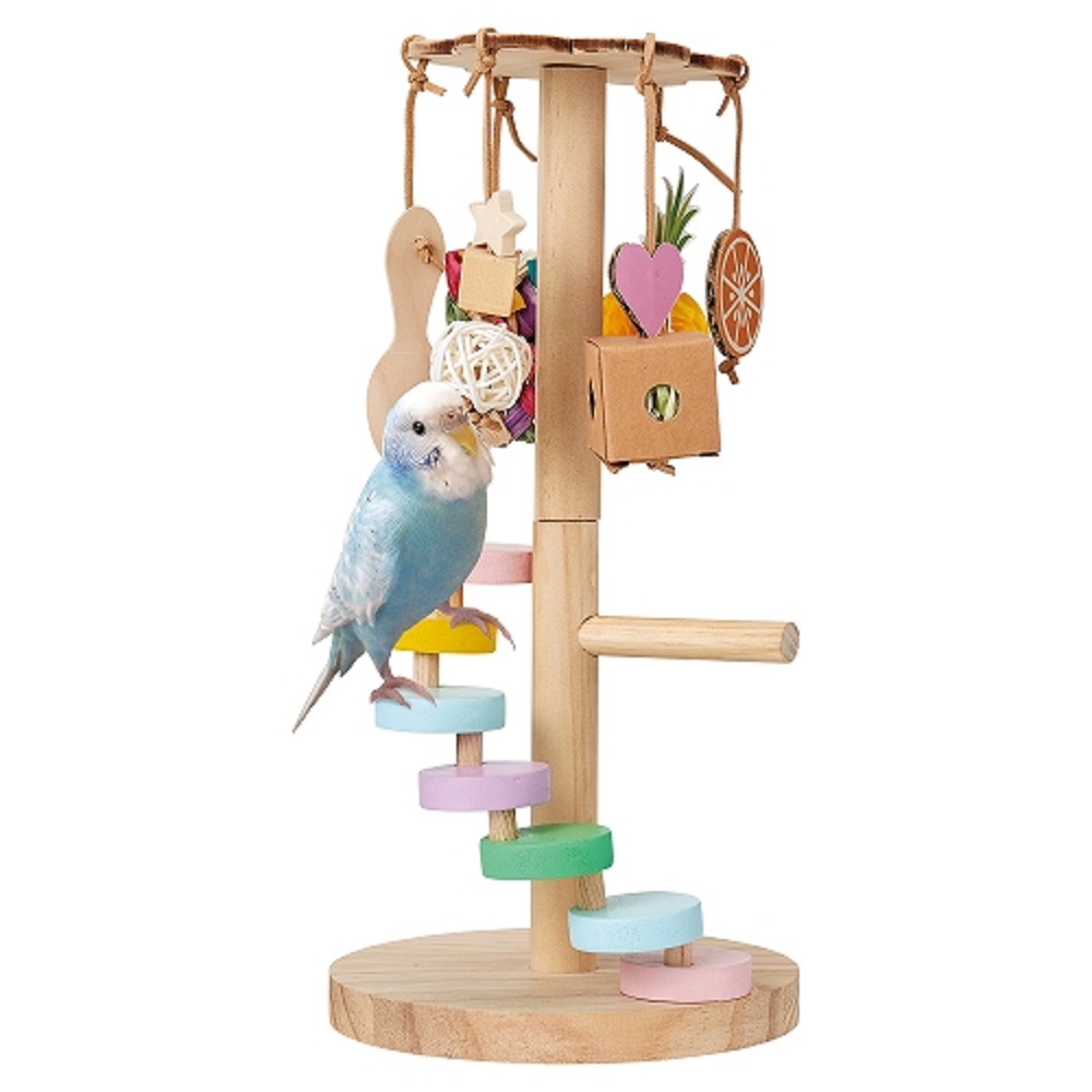 インコおもちゃ鳥おもちゃ厚切りバルサバードトイ