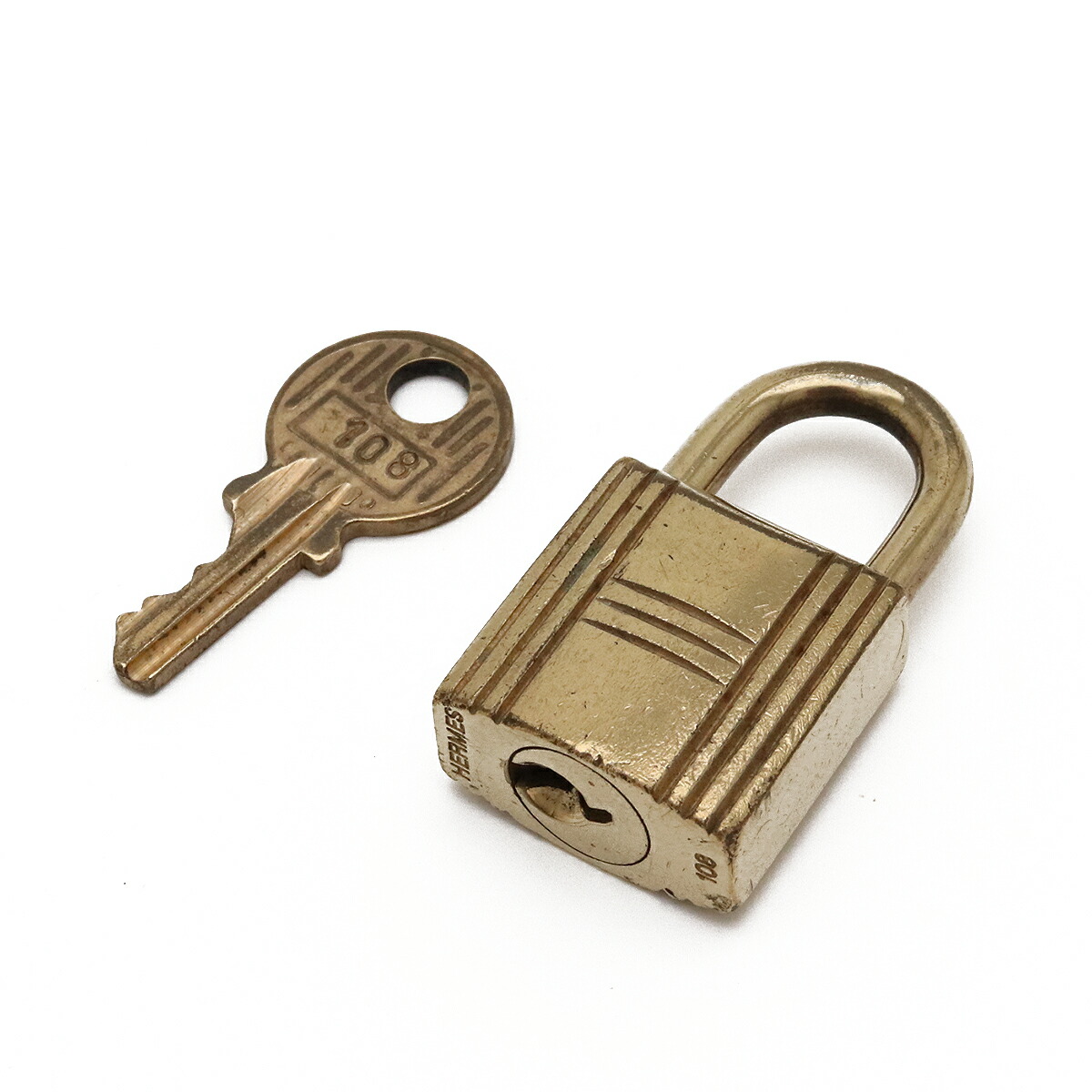 楽天市場】HERMES エルメス カデナ パドロック 南京錠 No.108 鍵 カギ