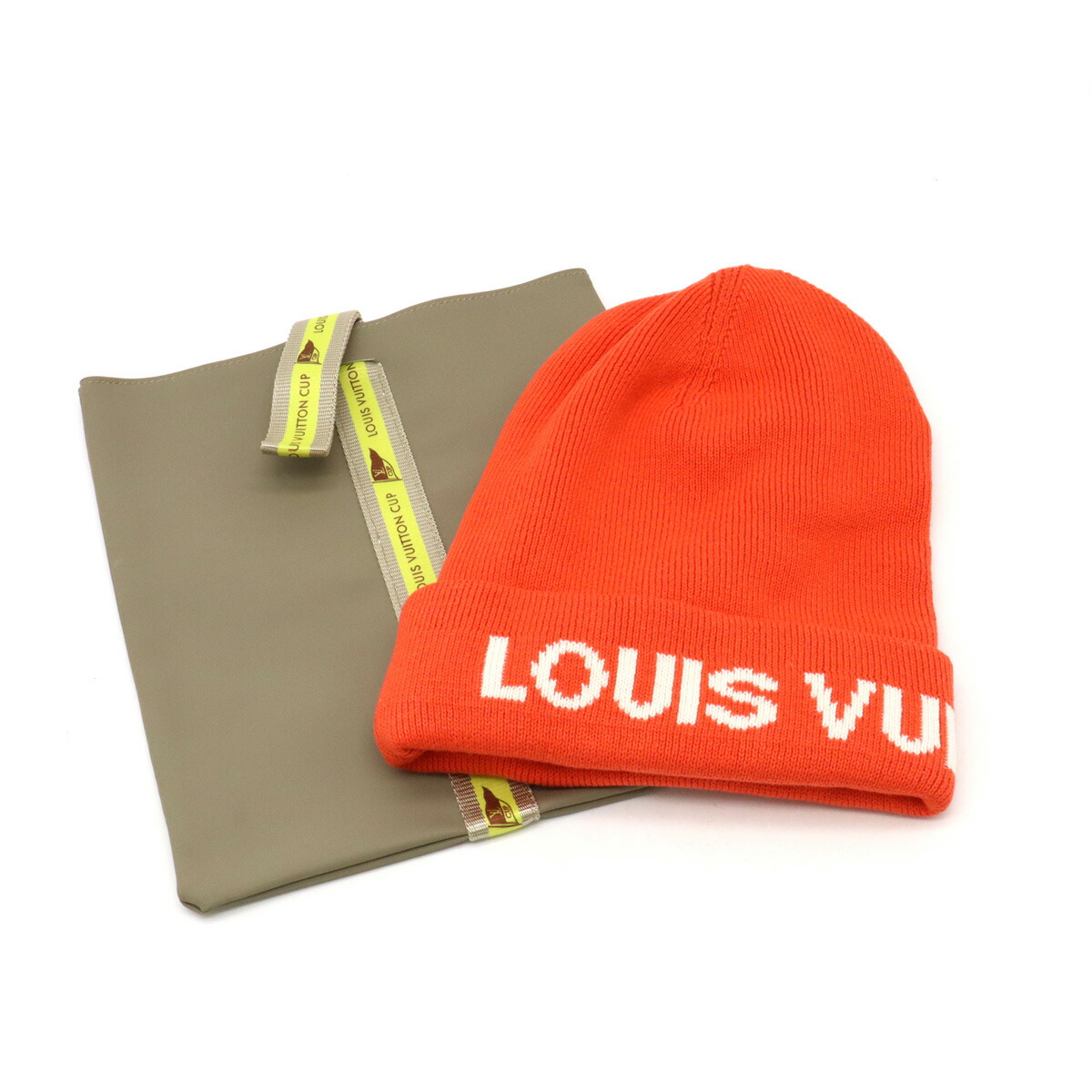 Louis Vuitton レッド色ニット帽 Louis Vuitton レッド色ニット帽