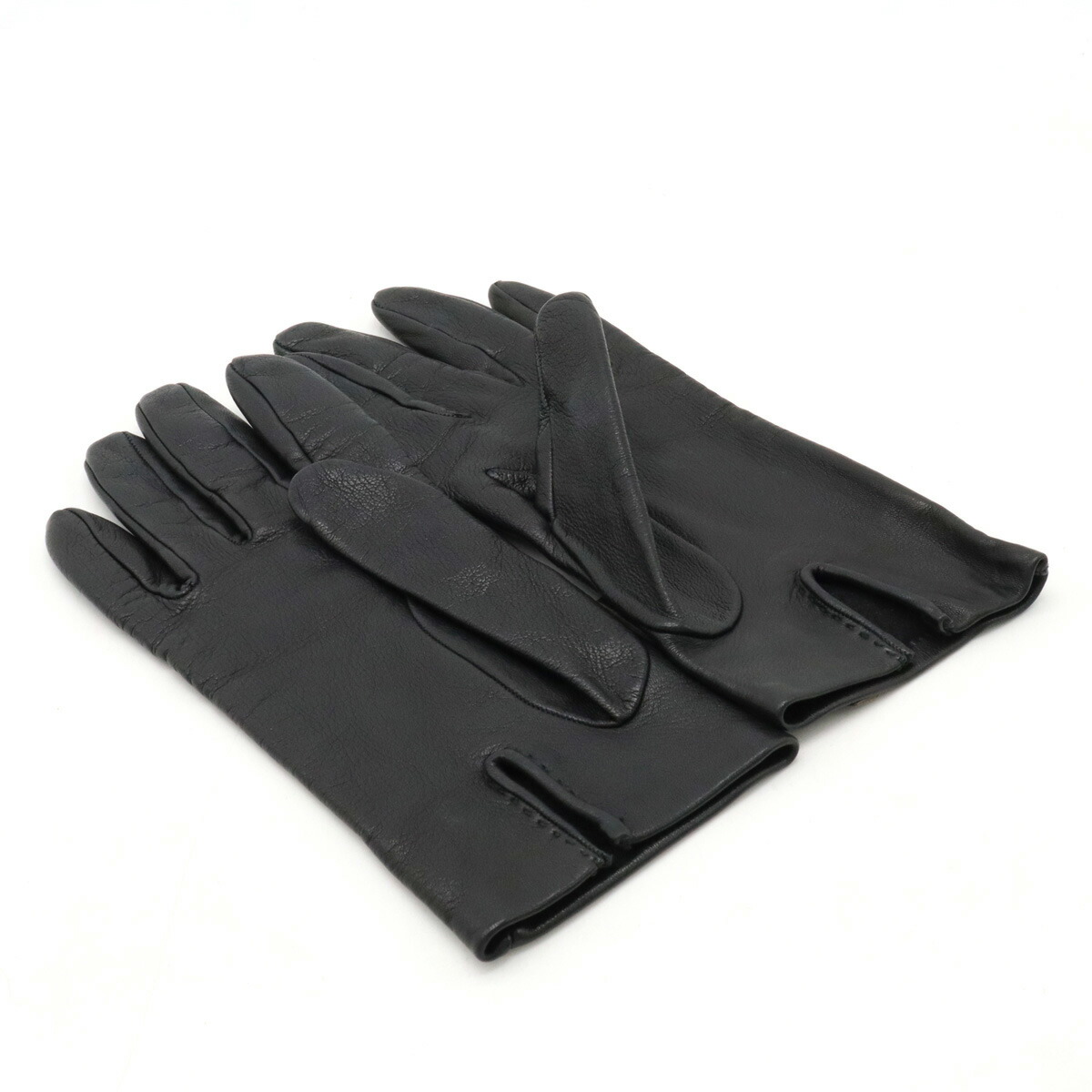 K*s様 HERMES レザー手袋 セリエ ブラック aq8235 希少☆HERMES