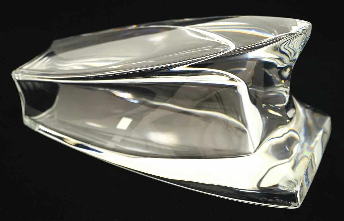 Baccarat ジェネロ サイト ベース ほぼ未使用 クリスタルガラス 花器