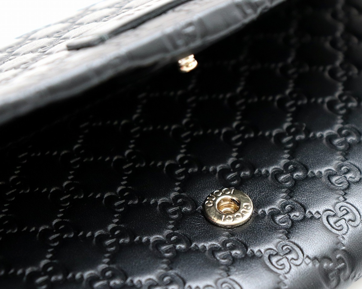 楽天市場】【財布】GUCCI グッチ マイクログッチシマ 2つ折長財布