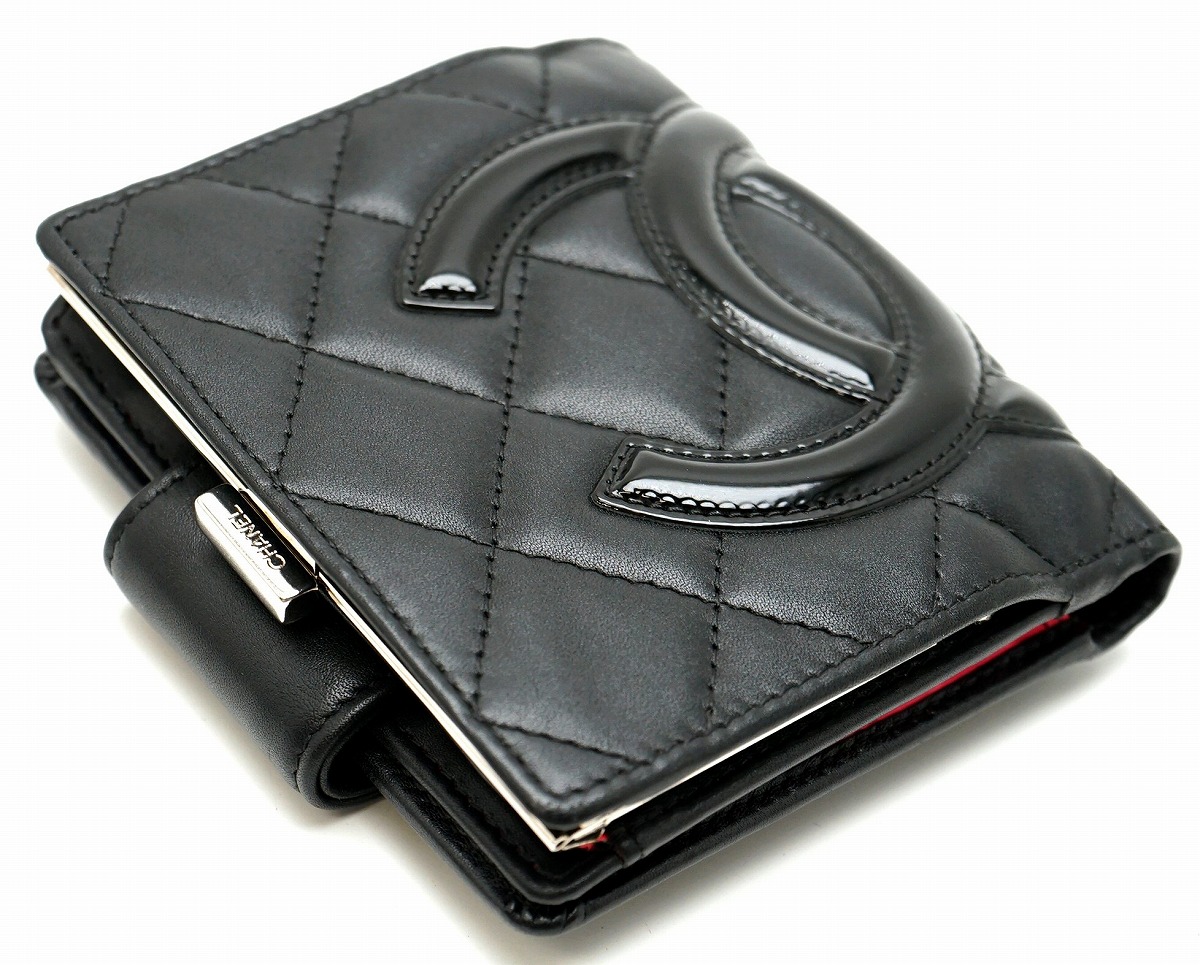 楽天市場】【財布】CHANEL シャネル カンボンライン がま口財布 ガマ口
