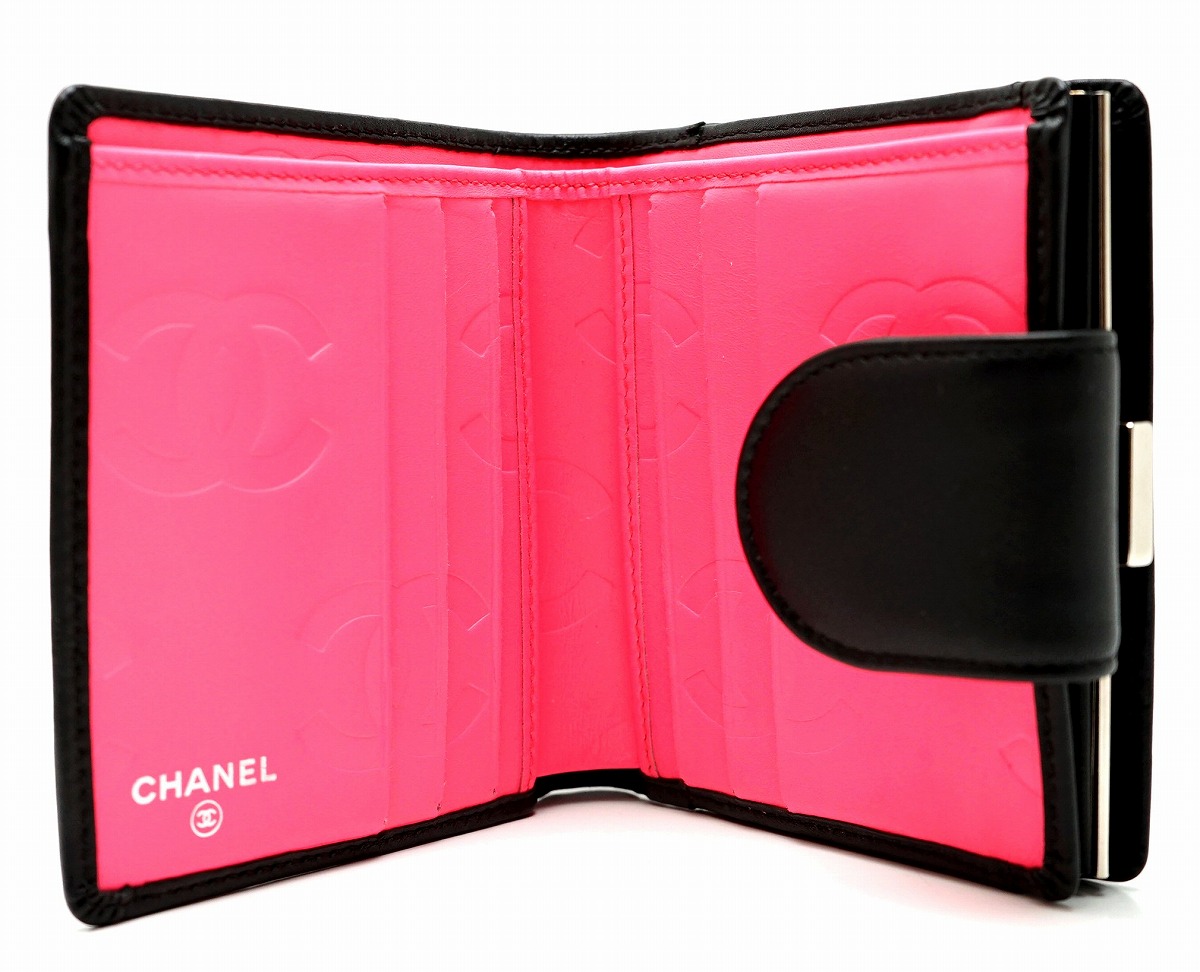 楽天市場】【財布】CHANEL シャネル カンボンライン がま口財布 ガマ口