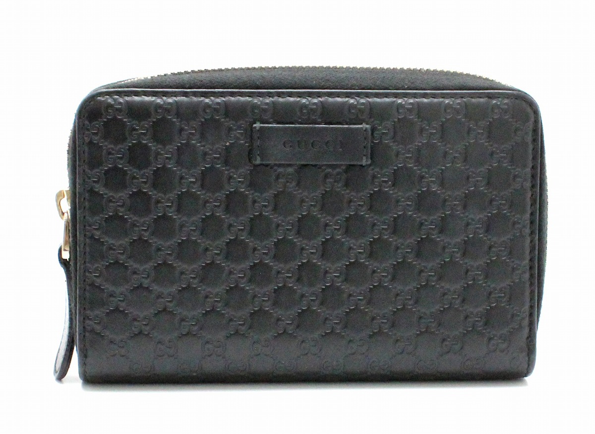 楽天市場】【財布】GUCCI グッチ マイクログッチシマ レザー 2つ折 長
