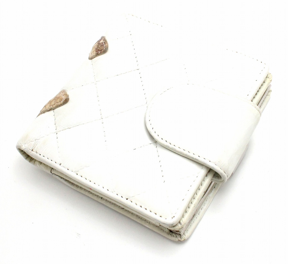 楽天市場】【財布】CHANEL シャネル カンボンライン パイソン がま口