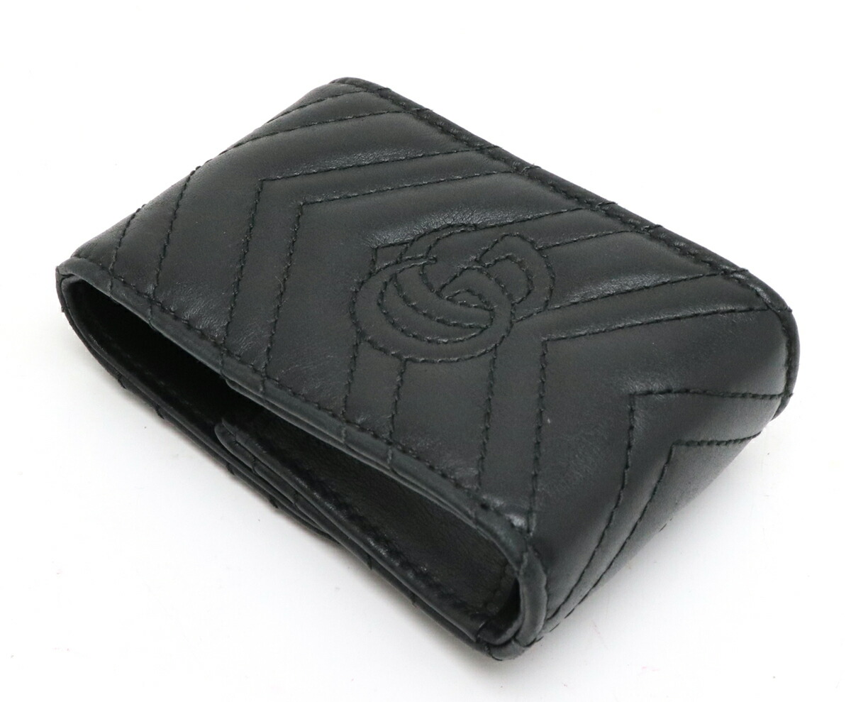 398✨美品✨グッチ シガレットケース ポーチ GGマーモント レザー