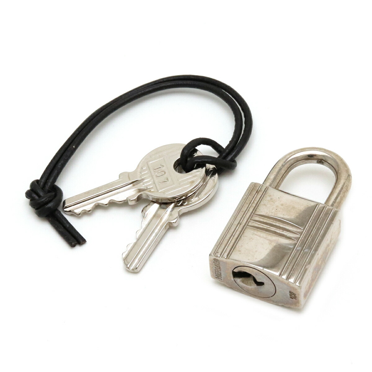 ⛄極美品⛄エルメス カデナ パドロック南京錠 鍵 no.68 シルバー#650