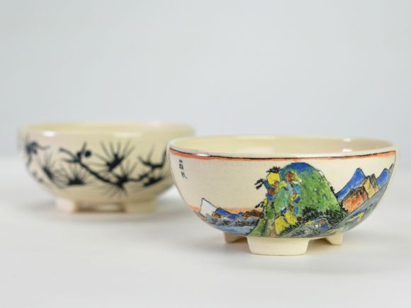 楽天市場】盆栽鉢 ミニ盆栽鉢 蝉山 箱根宿 植替え ミニ盆栽 絵画