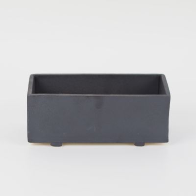 楽天市場】盆栽鉢 萬古焼 万古焼 黒 5号 長角中 幅16.5cm×高さ6.5cm