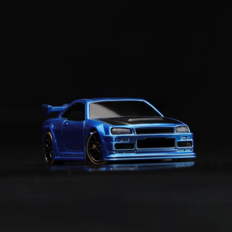 ターボレーシング 1/64 ドリフトラジコン R34 ブルー ターボレーシング