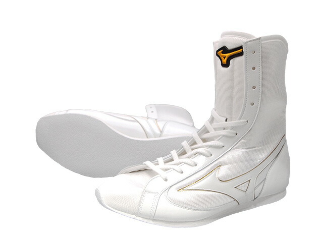 Mizuno ボクシングシューズ ホワイト/シルバー 特注品 Mizuno