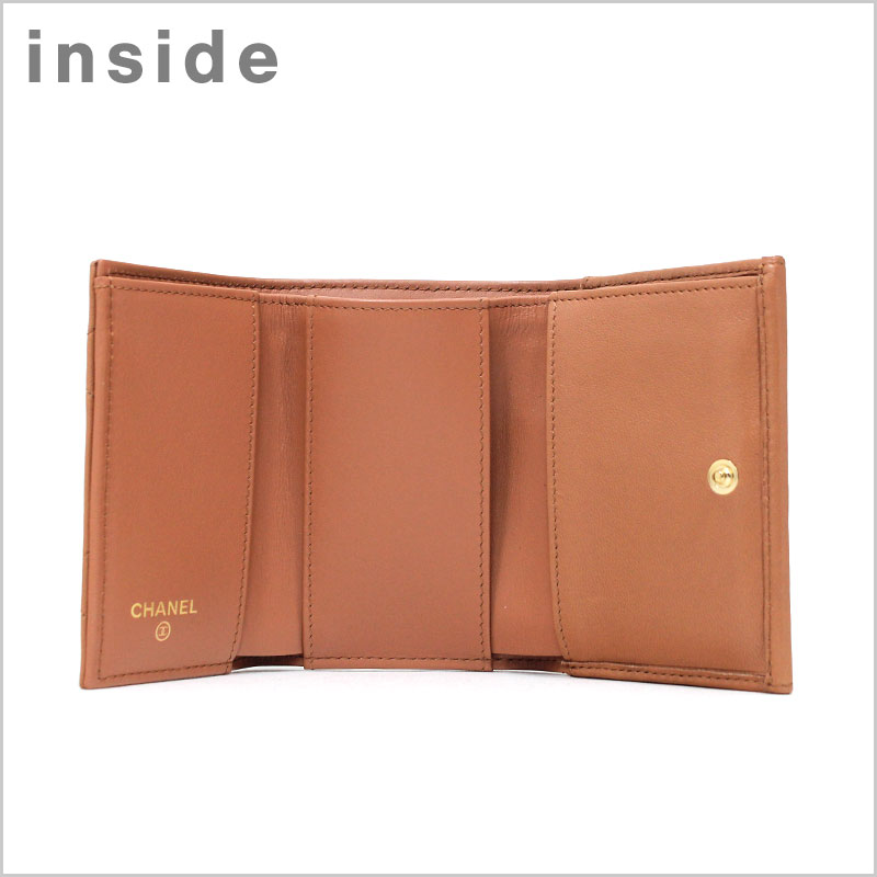 楽天市場】シャネル CHANEL ミニ財布 3つ折り財布 スモールフラップ