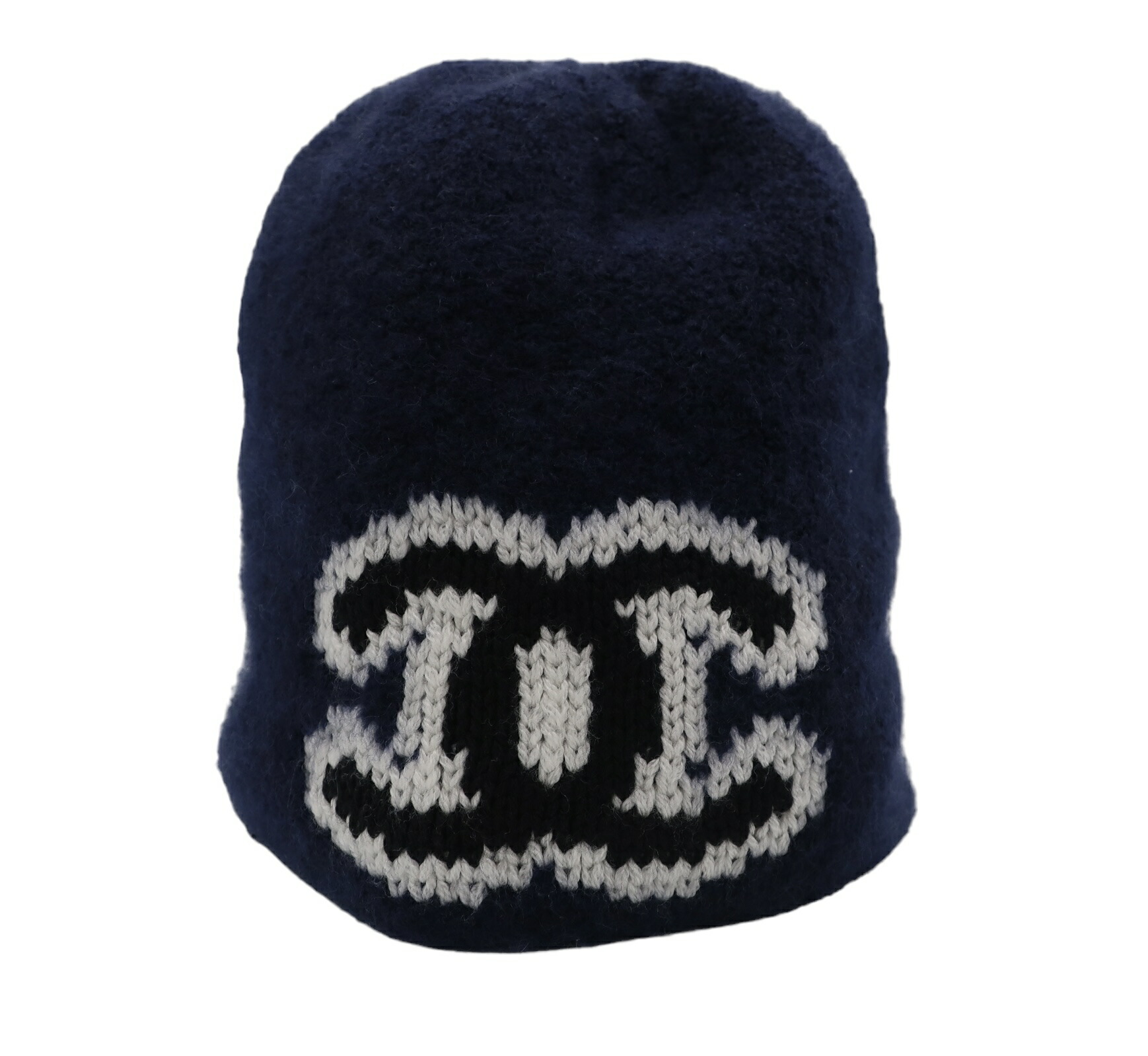 楽天市場】CHANEL シャネル ニット帽 帽子 ココマーク ネイビー ウール