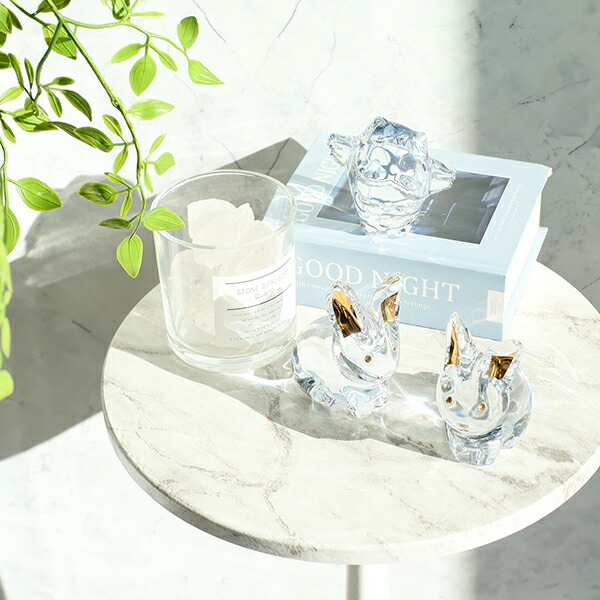 楽天市場】【新品】 バカラ フィギュア フクロウ ／ ラビット