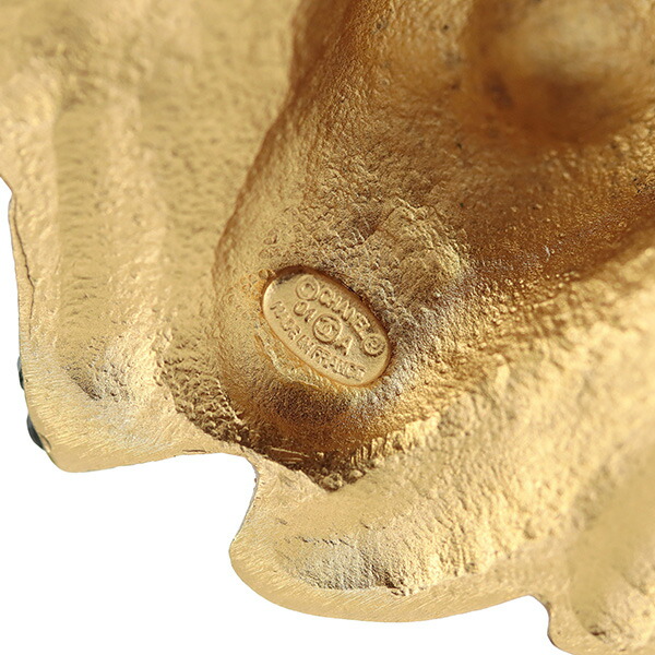 シャネル】極美品ライオン＆太陽モチーフ ピンブローチゴールド箱付き