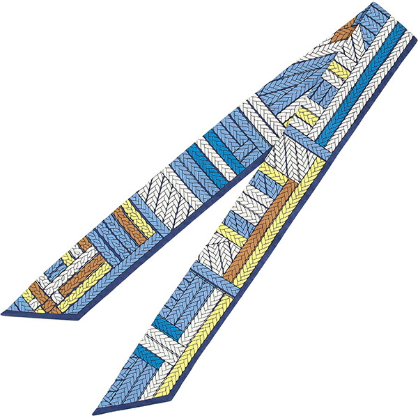 楽天市場】エルメス ツイリー トレスH シルク ブルーラヴァンド