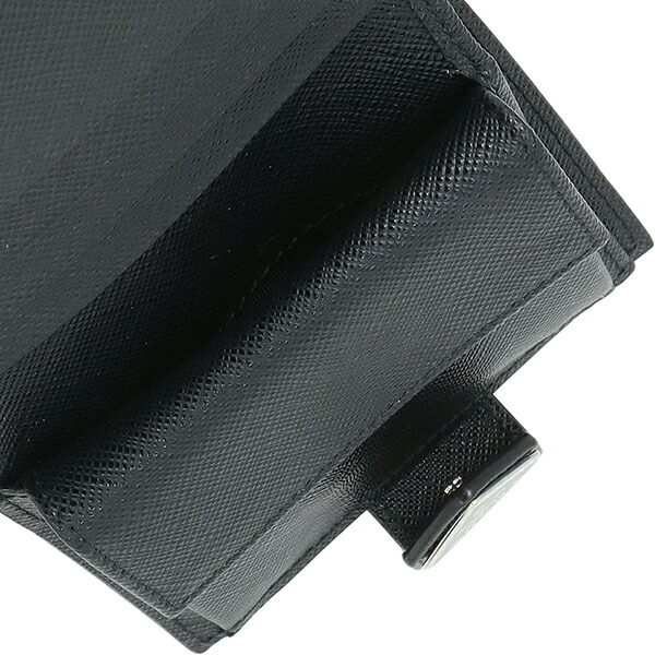 楽天市場】【新品】 プラダ 二つ折り財布 サフィアーノ タブ レザー