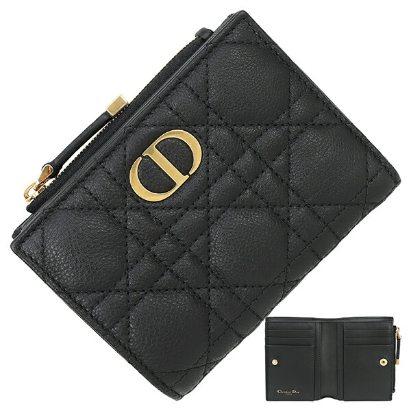 楽天市場】【新品】 ディオール 二つ折り財布 カロ ダリア ウォレット