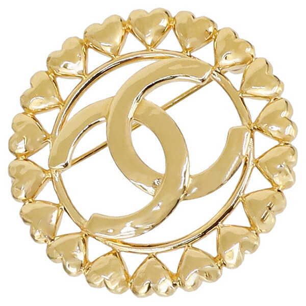 シャネル(Chanel) シャネル ブローチ ココマーク クローバーGPゴールド