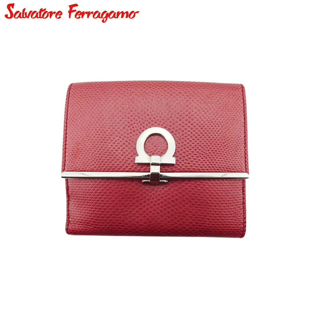 楽天市場】財布 フェラガモ 二つ折り（カラーレッド）（財布・ケース