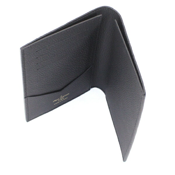 Louis Vuitton ルイヴィトン ブラックモノグラム パスポートケース