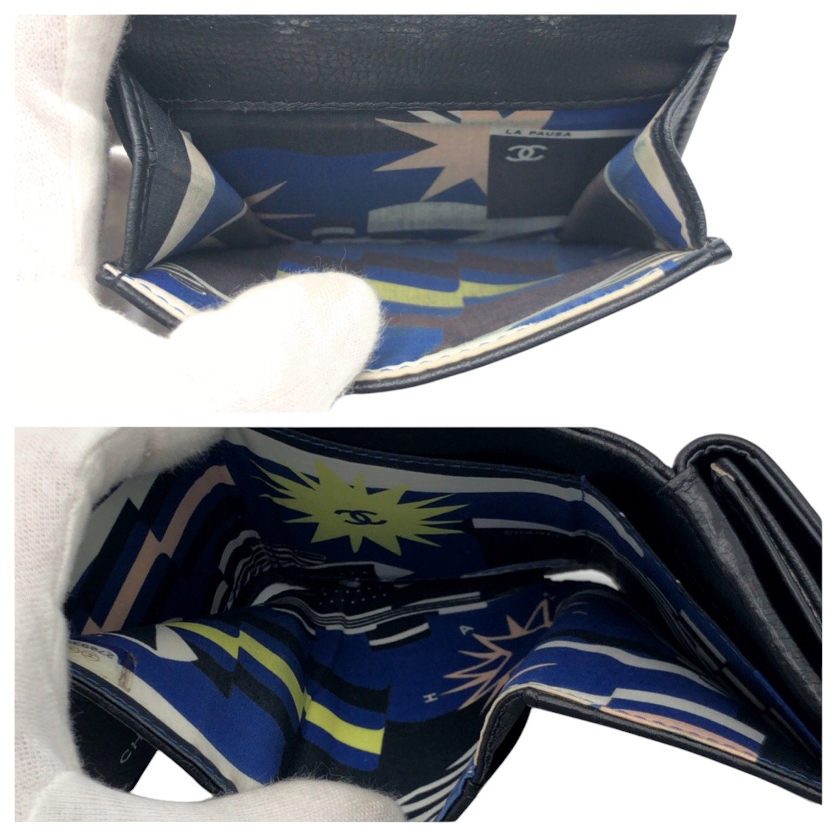 楽天市場】美品 CHANEL シャネル ココマーク ブラック 黒 シルバー