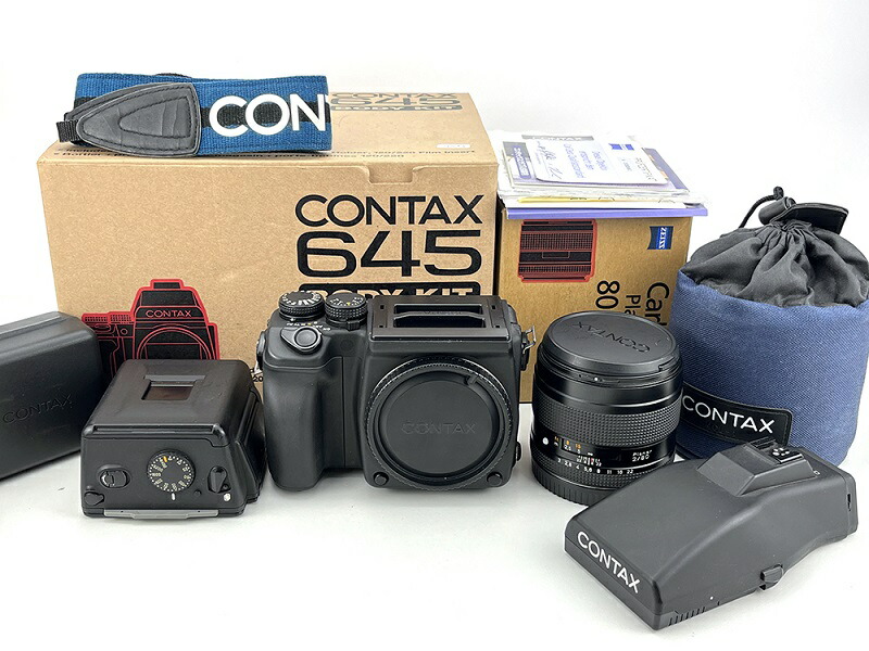 コンタックス Contax 645 AE 中判カメラ ボディ MFB-1付き