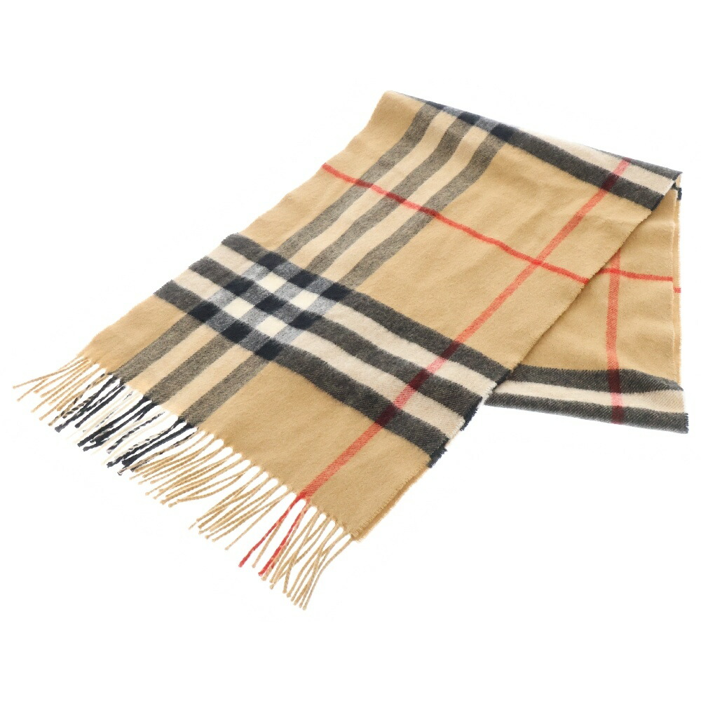 バーバリー ノバチェック カシミア100% マフラー ディスカウント